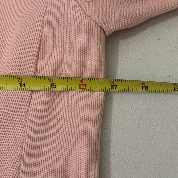 Talbots Aberdeen Knit Blazer Lined Gold Buttons Pink Women 2 - Picture 9 of 10